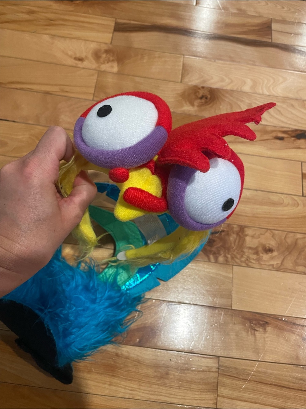 Disney Red, Purple, Yellow Plush Bird Toy for Pet Birds costume chicken hei hei